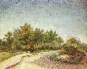 文森特威廉梵高 - 阿根森公园在阿斯尼耶